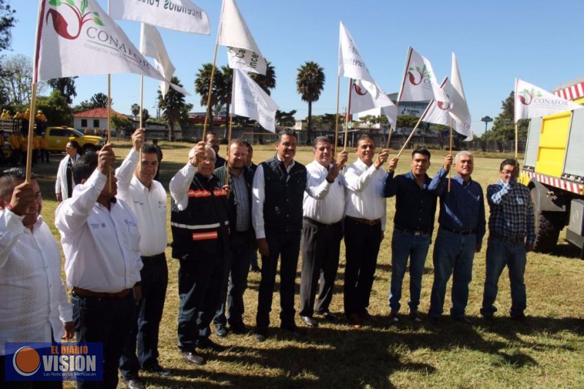 Funcionarios y brigadistas arrancan Campaña Contra Incendios Forestales 2017