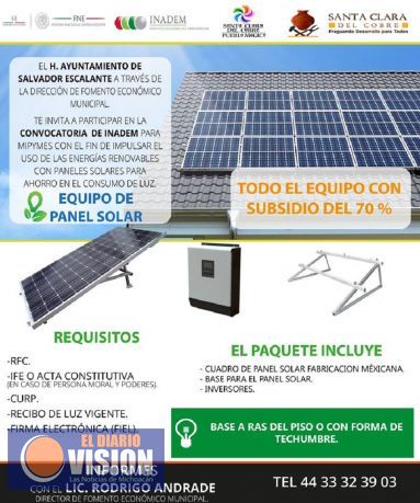 Ayuntamiento de Santa Clara impulsa el uso de las energías renovables 