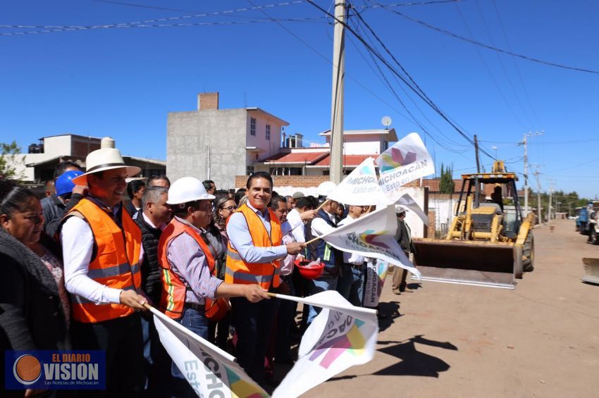 Inicia Gobernador segunda etapa del camino Senguio -José María Morelos - Campo Hermoso