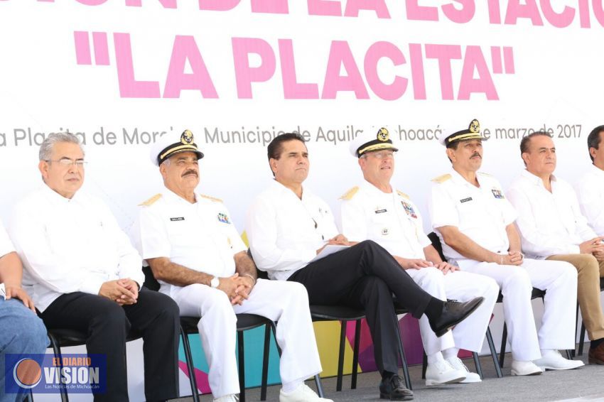 Inauguran Gobernador y Semar Estación Naval 