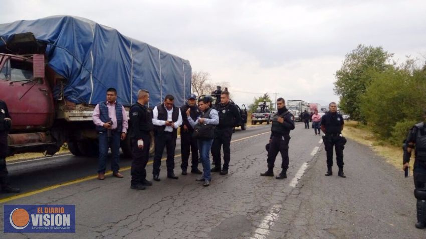 Despliega SSP operativo en Paracho y entabla diálogo con manifestantes