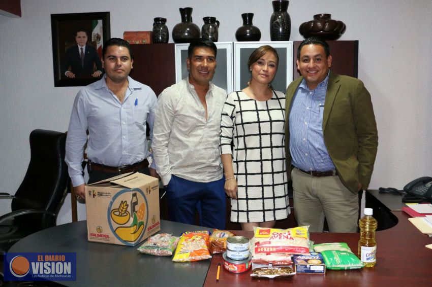 Víctor Manríquez firmó convenio del programa Si Alimenta 2017 ante la Sepsol