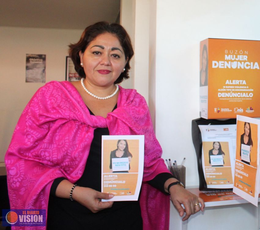 Buzones Naranja “Yo merezco respeto”, mecanismo eficiente a favor de las mujeres: Secoem
