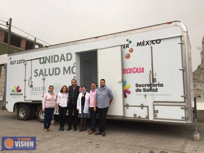 Ayuntamiento de Huandacareo lleva unidad móvil de salud a Capacho