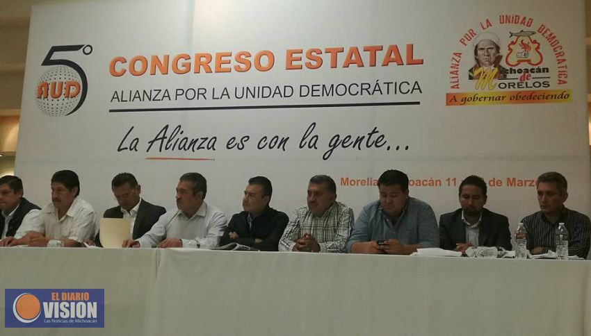 Alianza por la Unidad Democrática, realiza Quinto Congreso Estatal