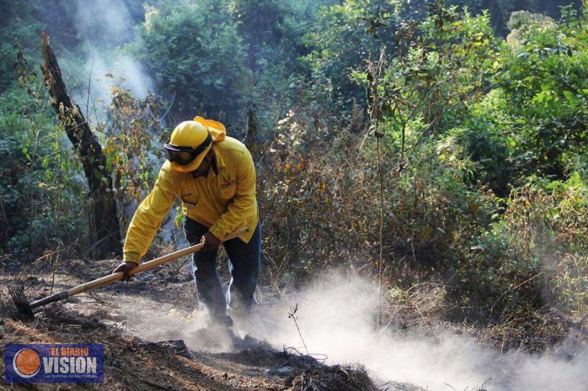Logran controlar incendio, registrado en Uruapan