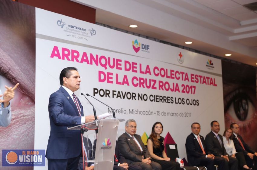 Arranca Gobernador Colecta Estatal de la Cruz Roja 2017