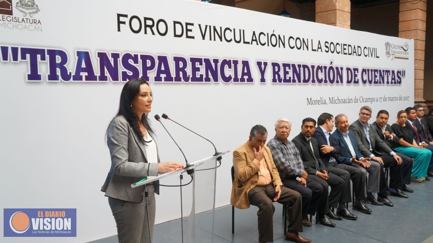 Realizan Foro sobre Transparencia y Rendición de Cuentas en el Congreso del Estado.