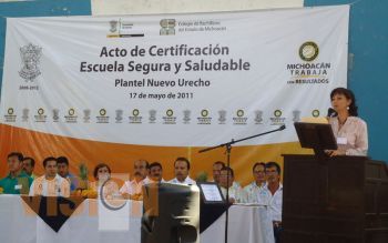 “Escuela Saludable”, plantel de Nuevo Urecho
