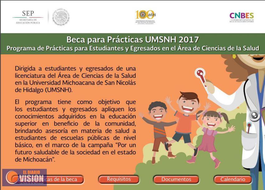 Disponibles 200 becas de la SEP para nicolaitas del área de la Salud