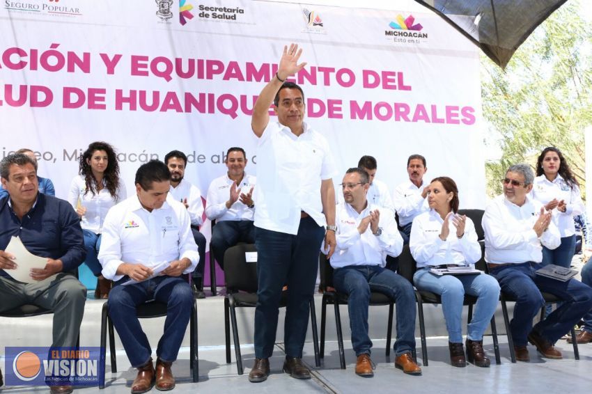 Inaugura Gobernador nuevo Centro de Salud de Huaniqueo