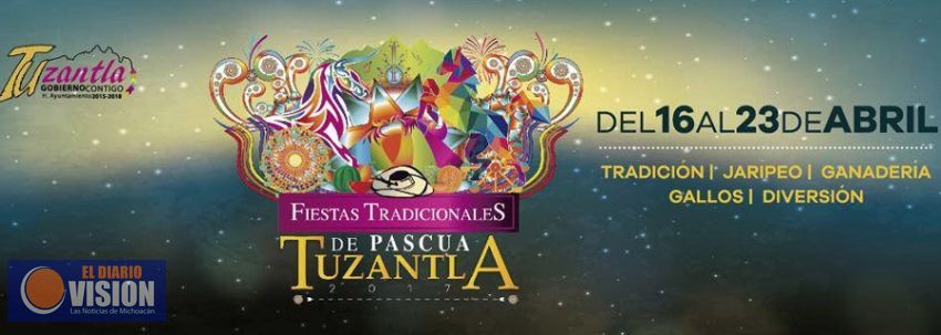 Todo listo para la Feria de Pascua Tuzantla 2017