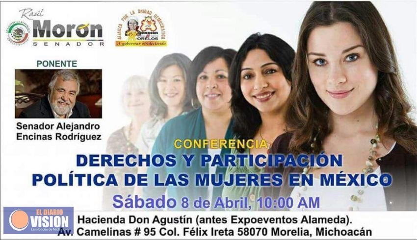  Alejandro Encinas impartirá conferencia sobre la participación de la mujer en la política