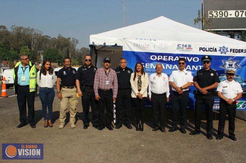 Inicia operativo de Semana Santa en Pátzcuaro