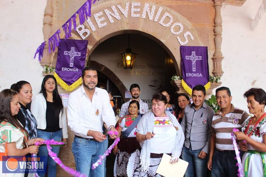 Inauguraron la XV Feria de las Flores en Erongarícuaro