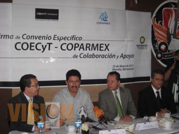 Coecyt y Coparmex, firman convenio de colaboración