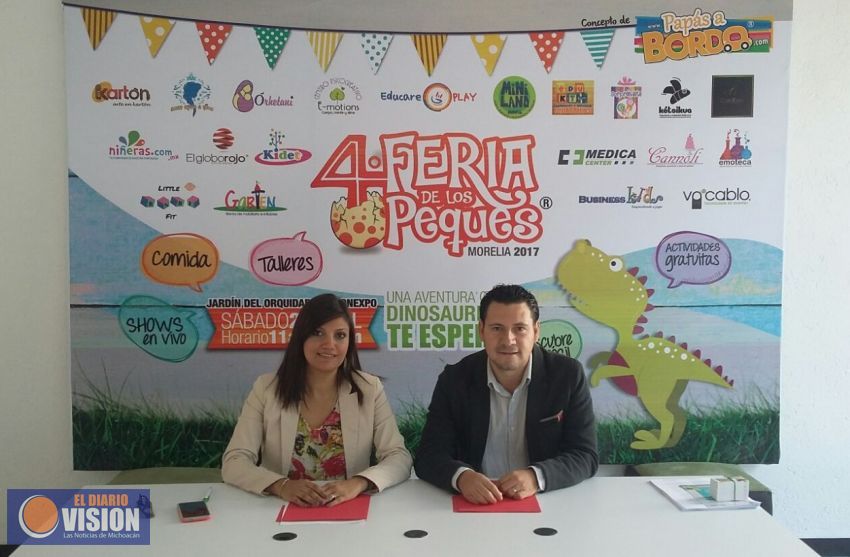 Una aventura con dinosaurios, te espera en la 4ta Feria de Los Peques 