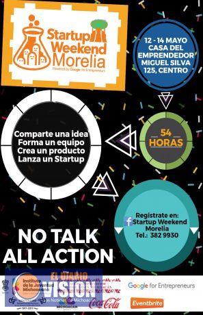 Invita Ijumich Startup Weekend Morelia de  Google.   