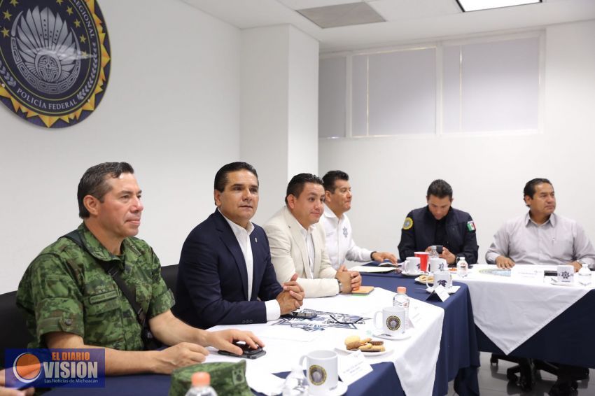 Supervisan Gobernador y GCM estrategia de seguridad en Uruapan  