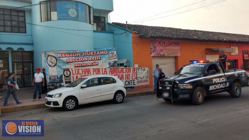 Monitorea SSP manifestaciones de CNTE y SNTE