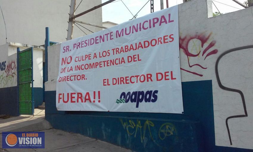 Trabajadores del OOAPAS no permitiran despidos.