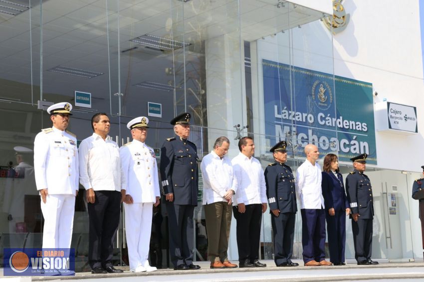 Inauguran Gobernador, Semar, Sedena y SHCP nueva sucursal de Banjército en LC 
