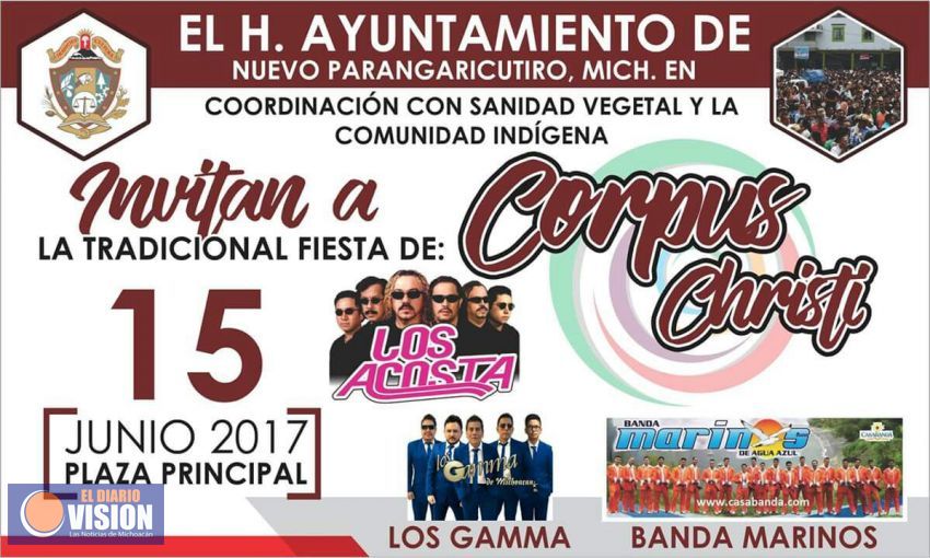 Todo listo para el Corpus en San Juan Nuevo Parangaricutiro
