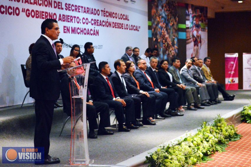 Se instala Secretariado Técnico Local Ejercicio Gobierno Abierto Co-creación desde lo local en Mich