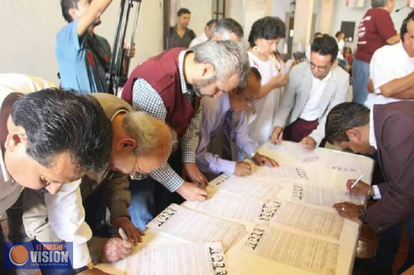 Firman sectores de la Sociedad Civil moreliana Acuerdo Político de Unidad de Morena