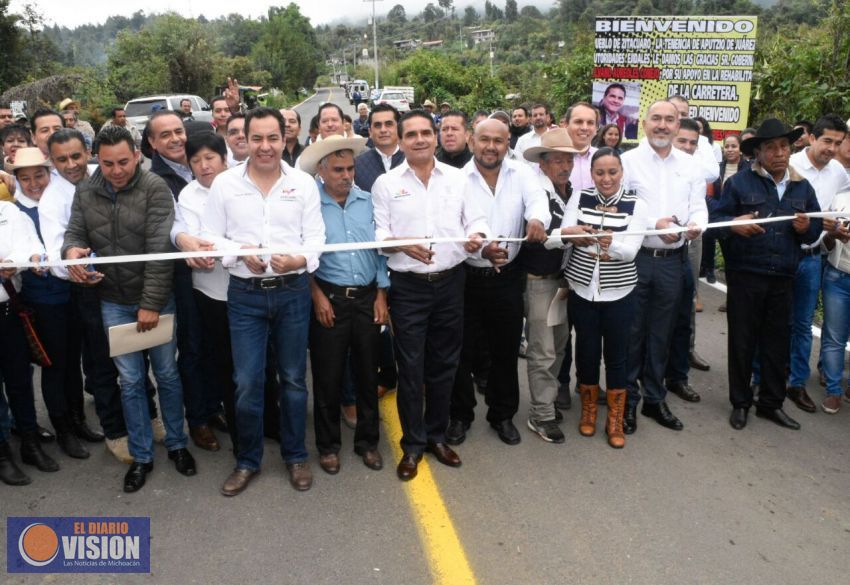 Invierte Gobierno del Estado más de 280 mdp en obras carreteras en Zitácuaro 