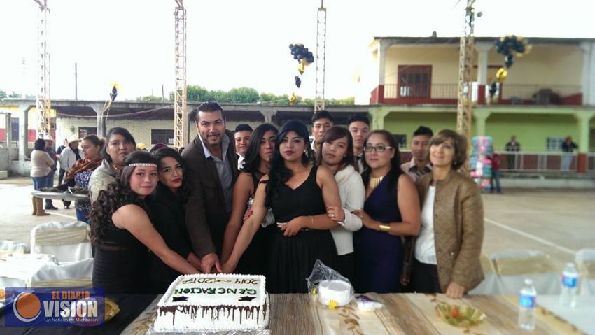 Apadrina Adrián Melgoza generación del Telebachillerato de la Tenencia Lázaro Cárdenas