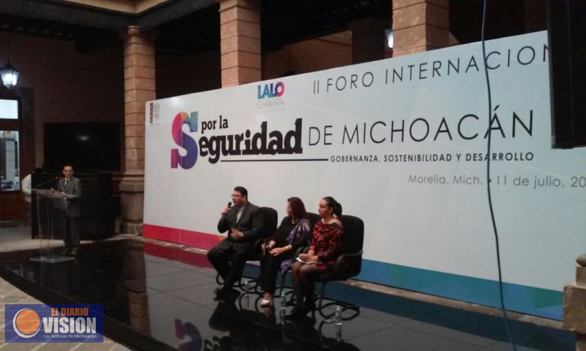 Con buena participación se llevo acabo el II Foro Internacional por la Seguridad de Michoacán