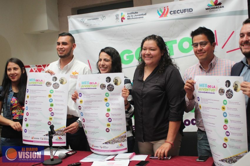 Presentan actividades del Mes Estatal de la Juventud.  