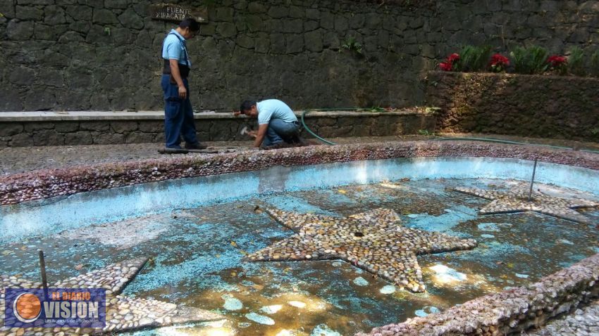 A paso firme, se avanza en mejora de la infraestructura del Parque Nacional de Uruapan