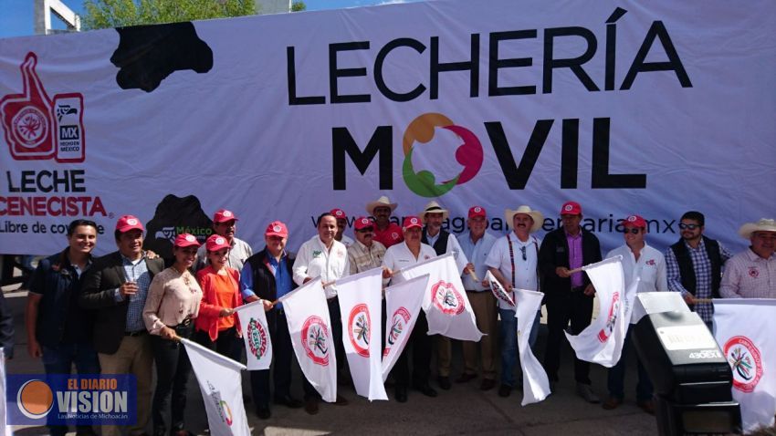 Distribuirá México Florece 15 mil litros de leche cenecista en Michoacán