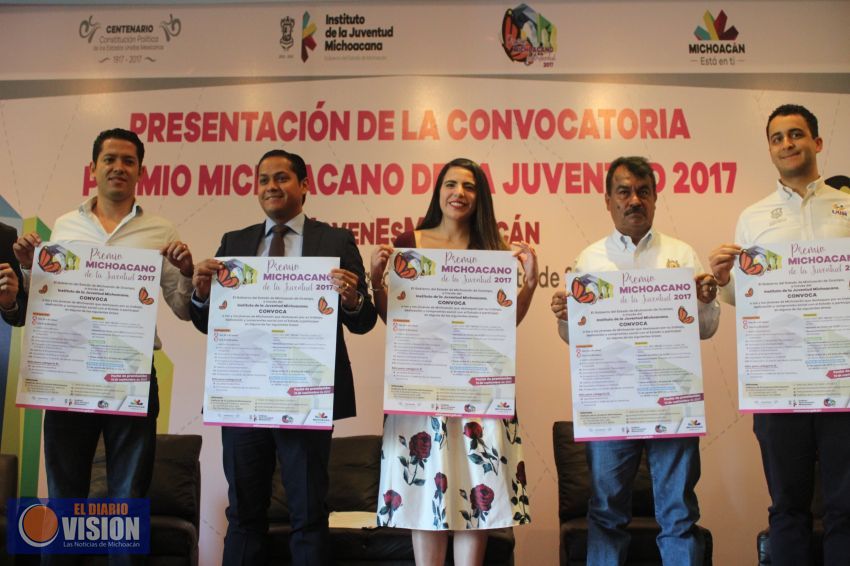 Aperturan convocatoria al Premio Michoacano de la Juventud 2017