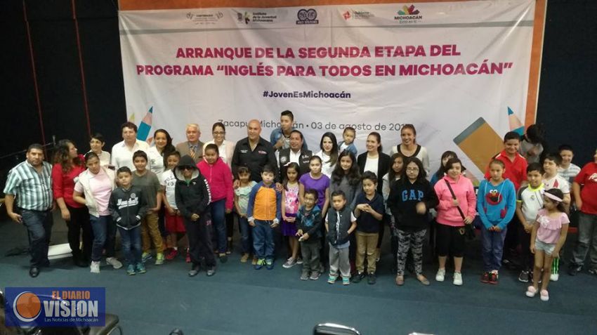 Arranca en Zacapu la segunda etapa del Programa Inglés Para todos en Michoacán.