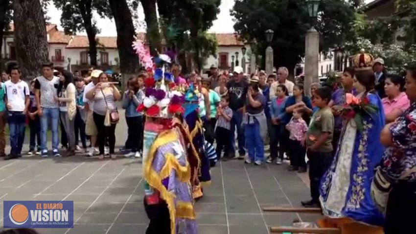 Vírgen de la Salud, sigue recorrido, al encuentro con migrantes patzcuarenses