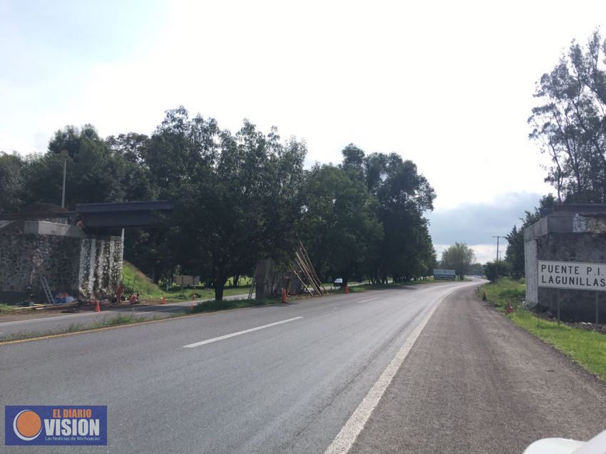 Avanza SCT 60% en la reconstrucción del puente Lagunillas