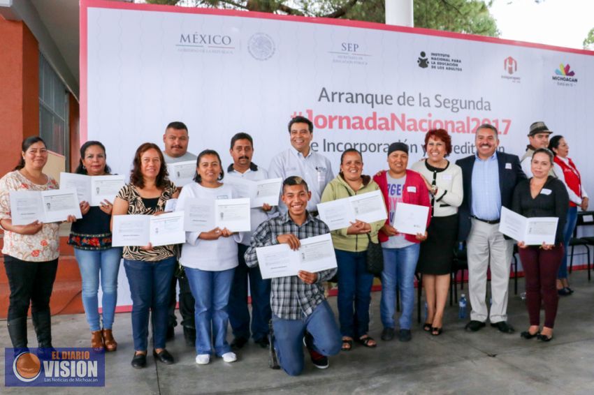 INEA Arrancó su Segunda Jornada Nacional de Incorporación y Acreditación 2017, en Indaparapeo