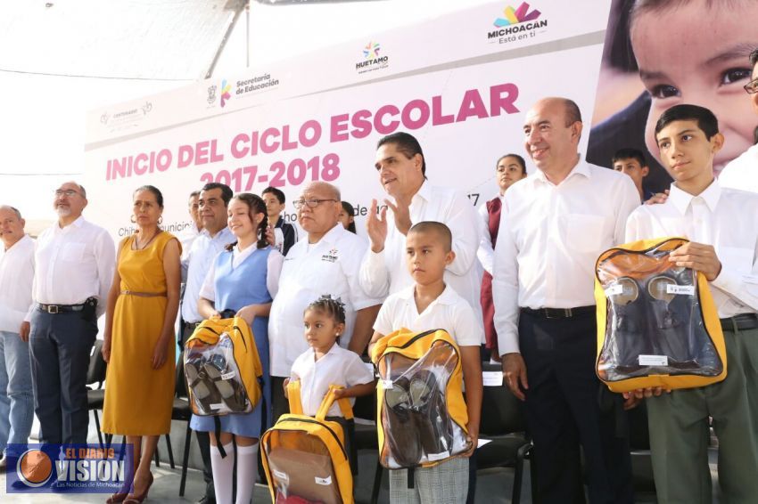 En Michoacán sentamos las bases para transformar la educación: Silvano Aureoles