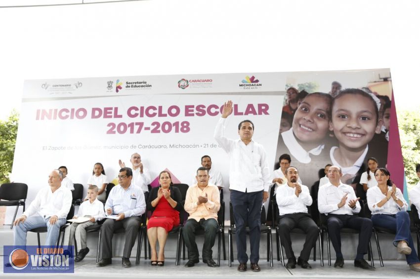 Educación y cultura, bases de la transformación: Silvano Aureoles 