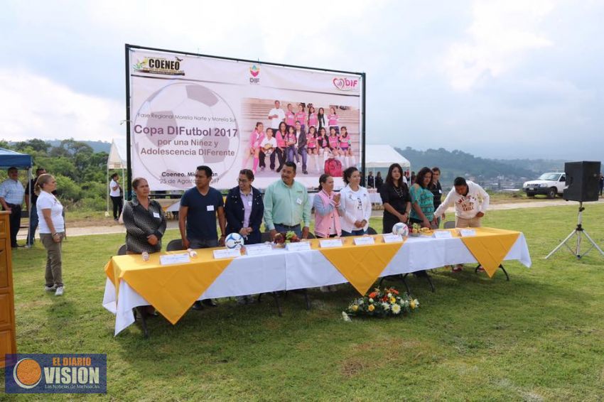 Coeneo, anfitrión de la copa Difutbol en su fase regional Morelia Norte y Sur