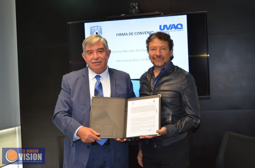UNAM Campus Morelia firma convenio con UVAQ
