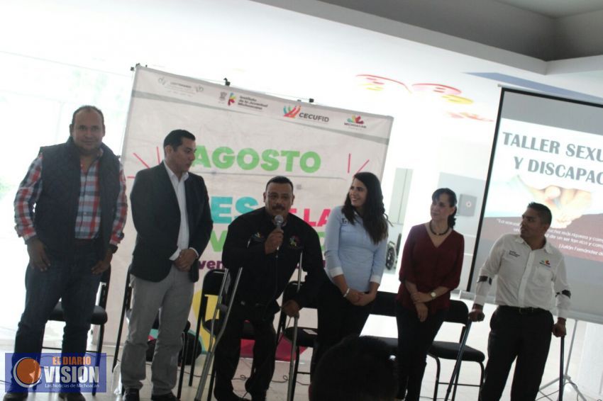 Realiza Ijumich Taller de Sexualidad en la Discapacidad