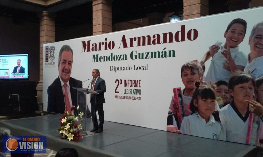 Mario Armando Mendoza, Rinde 2o. Informe Legislativo