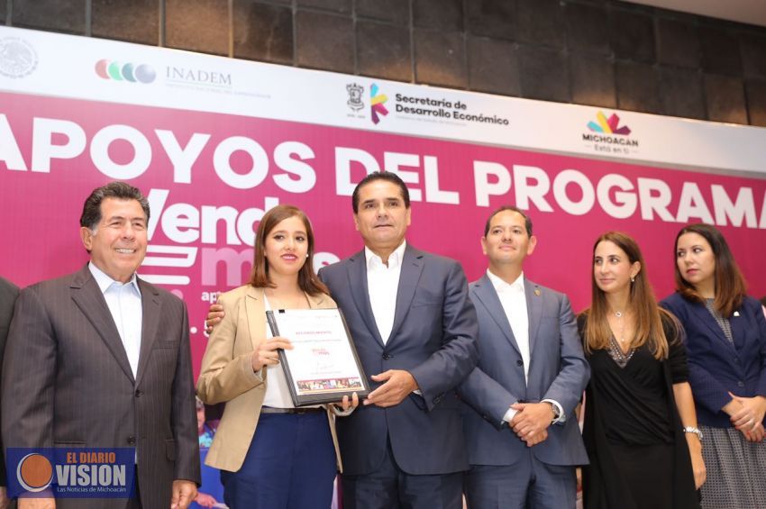 Entrega Gobernador más de 7 mdp en apoyos de Vende Más a 430 empresas morelianas