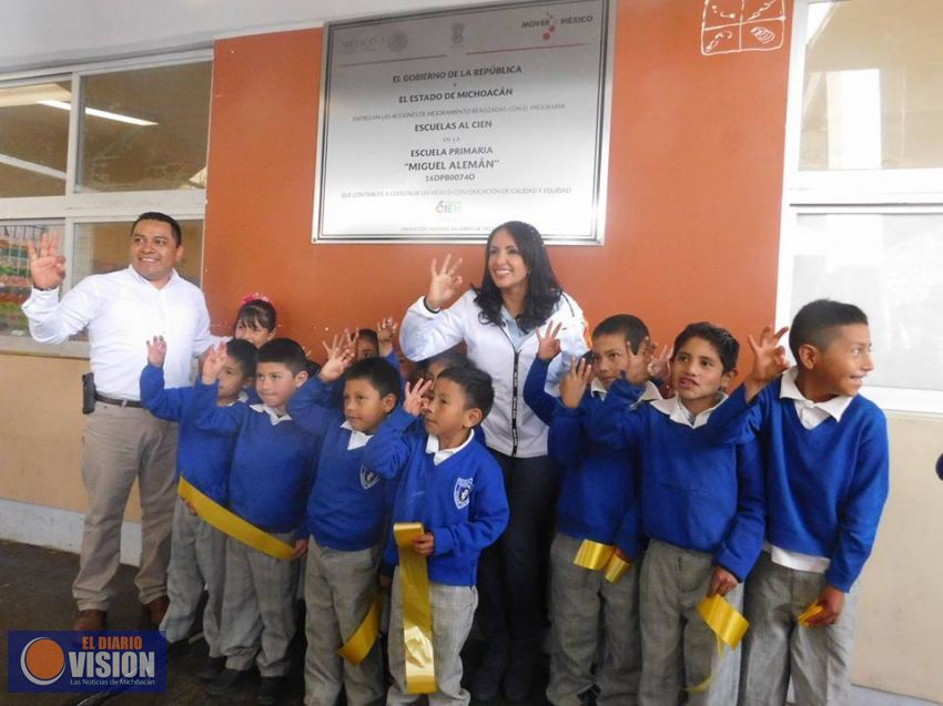 Inauguran obra en la escuela primaria 