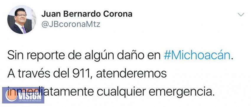 Seguridad Pública realiza operativo de revisión luego de sismo
