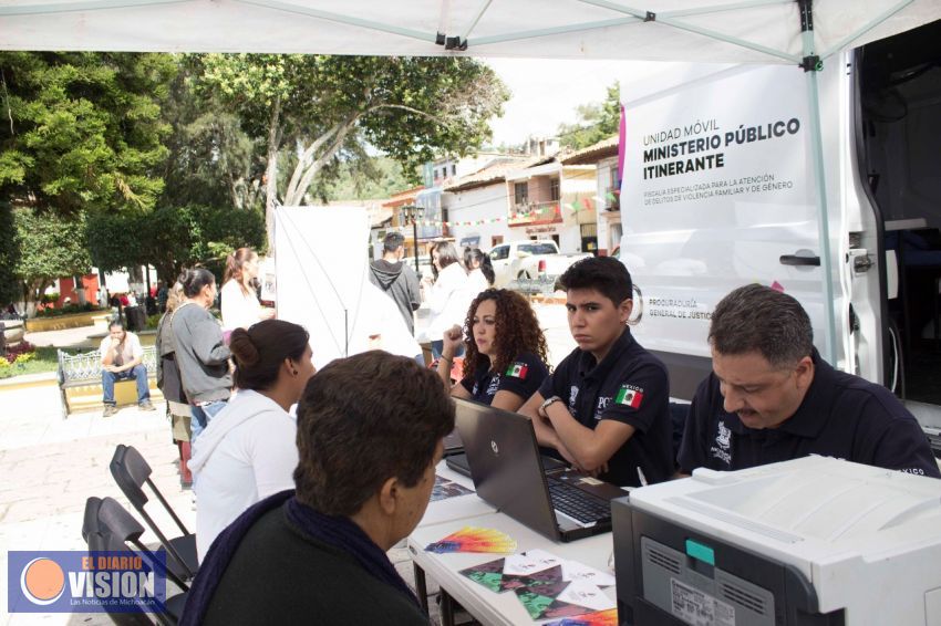 Atiende MP Itinerante a pobladores de Huaniqueo